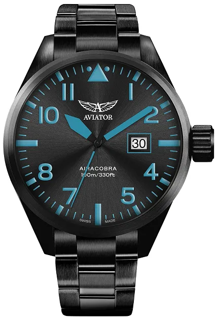 Aviator V12251885 Airacobra AIRACOBRA P42 BIG DATE Quartz - zdjęcie 1