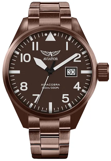 Aviator V12281515 Airacobra AIRACOBRA P42 BIG DATE Quartz - zdjęcie 1