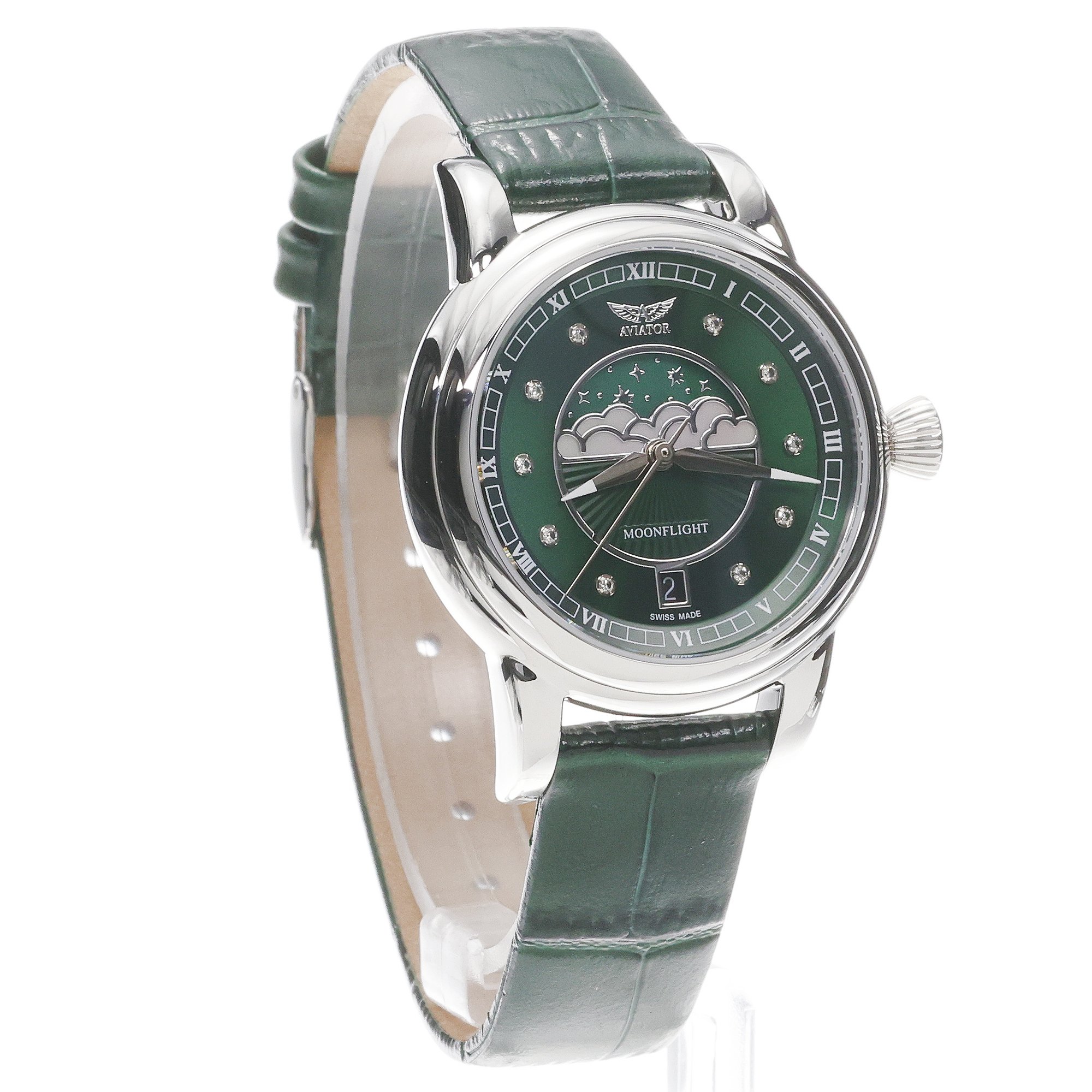 Aviator V13303904 PL Moonflight Diamond Polska Edycja zegarek klasyczny Douglas Moonflight