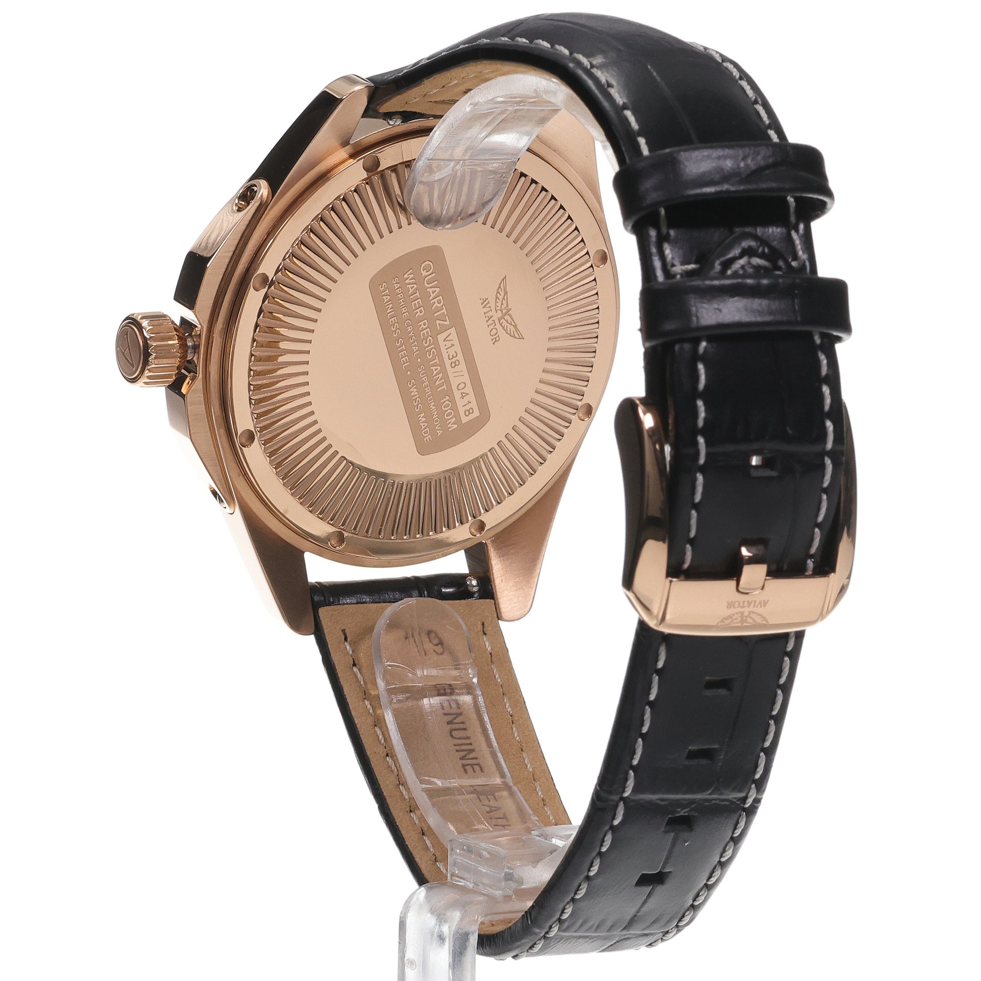 Aviator V13823154 męski zegarek Airacobra pasek