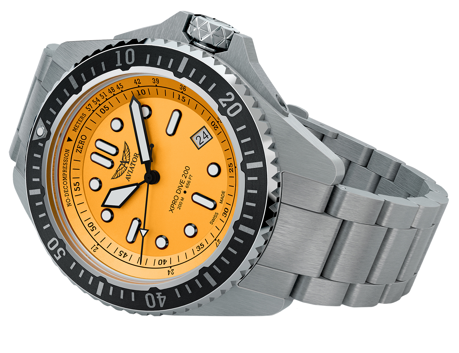 Aviator V14203755 męski zegarek bransoleta - miniatura 2
