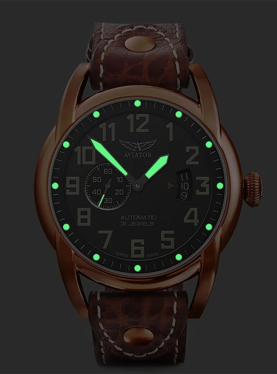 Aviator V31883134 zegarek męski Bristol - miniatura 2