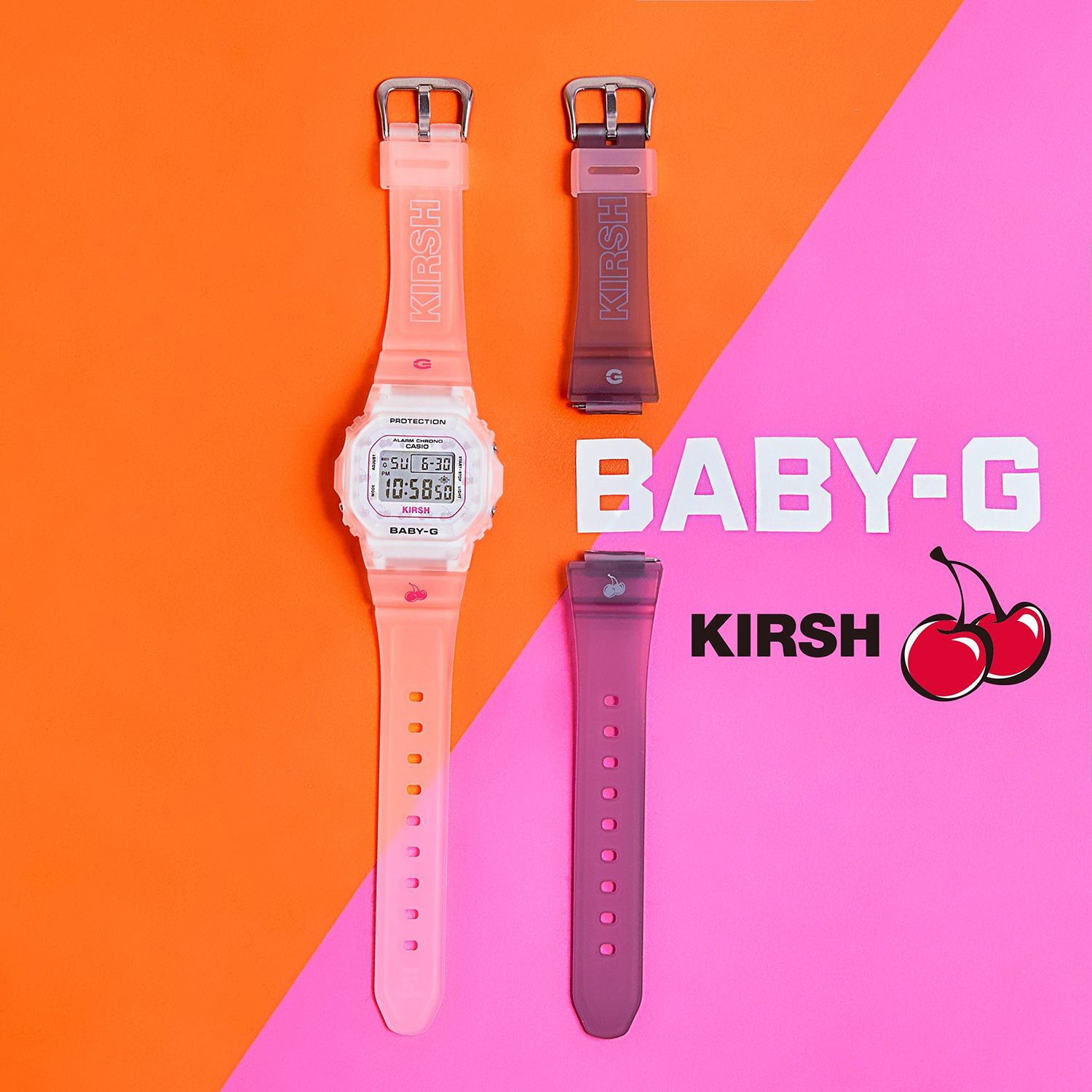 Baby-G BGD-565KRS-7ER Baby-G sportowy zegarek biały - miniatura 9