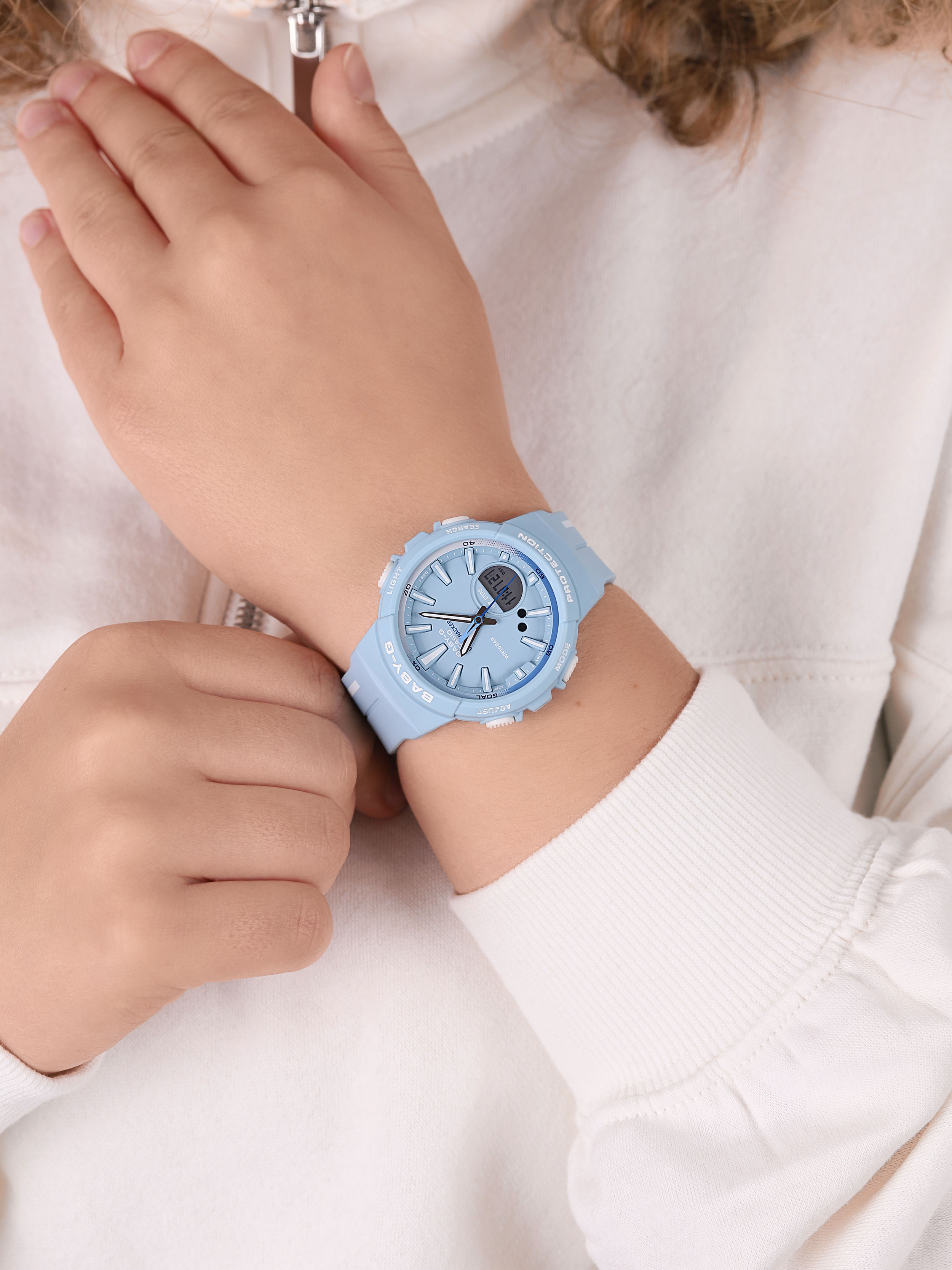 Baby-G BGS-100RT-2AER Baby-G Baby-G Step Tracker zegarek damski sportowy mineralne - miniatura 3