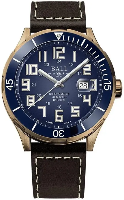 Ball DD3072B-LC-BE Roadmaster Roadmaster StarLight Bronze 43mm Cal RRM7309-C - zdjęcie 1