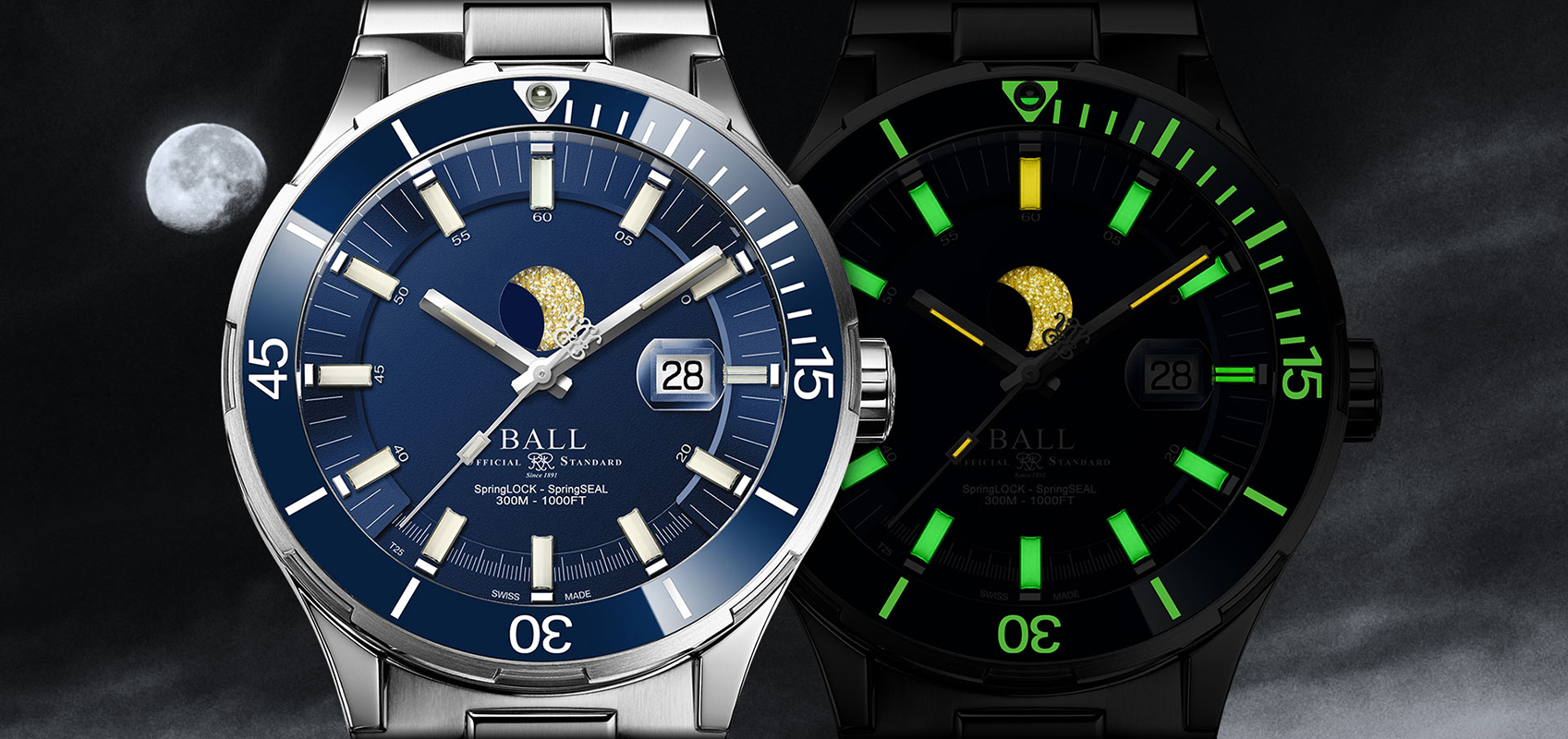 Ball DM3130B-S13J-BE męski zegarek Roadmaster bransoleta