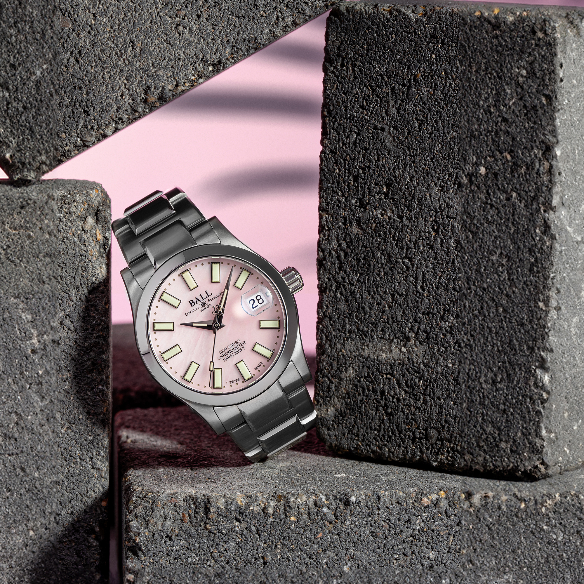 Ball NL9616C-S1C-PK damski zegarek Engineer III bransoleta