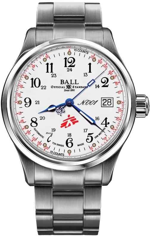 Ball Trainmaster MSF Humanity (38mm) NM1038D-S10J-WH