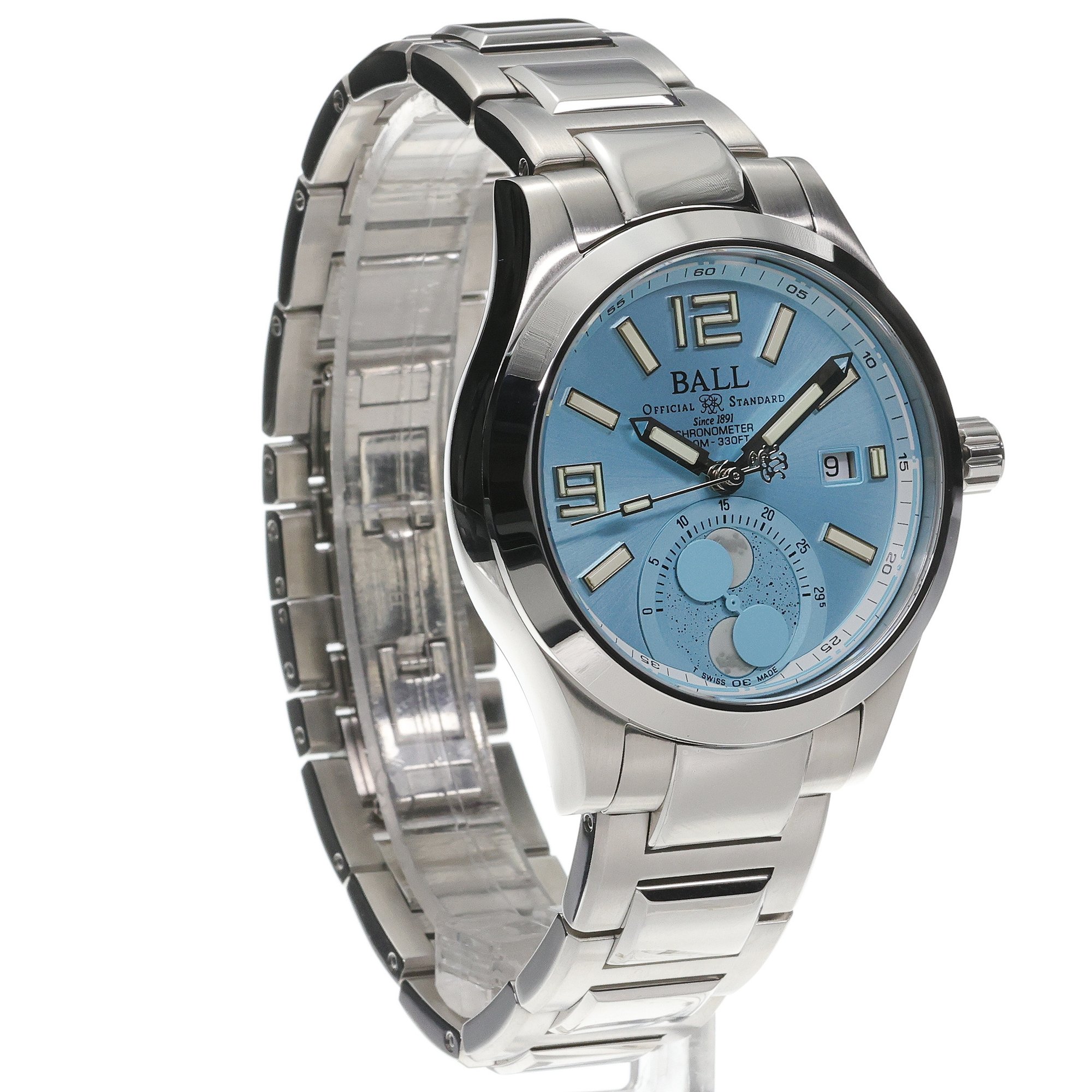 Ball NM2282C-S1C-IBE Engineer II Engineer II Moon Phase Chronometer 41 mm zegarek męski klasyczny szafirowe
