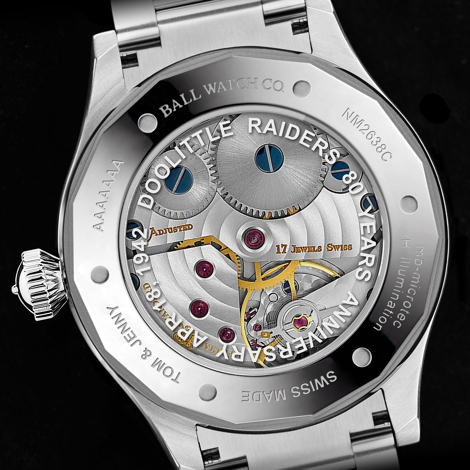 Ball NM2638C-L1-BK męski zegarek Engineer Master II pasek - miniatura 3