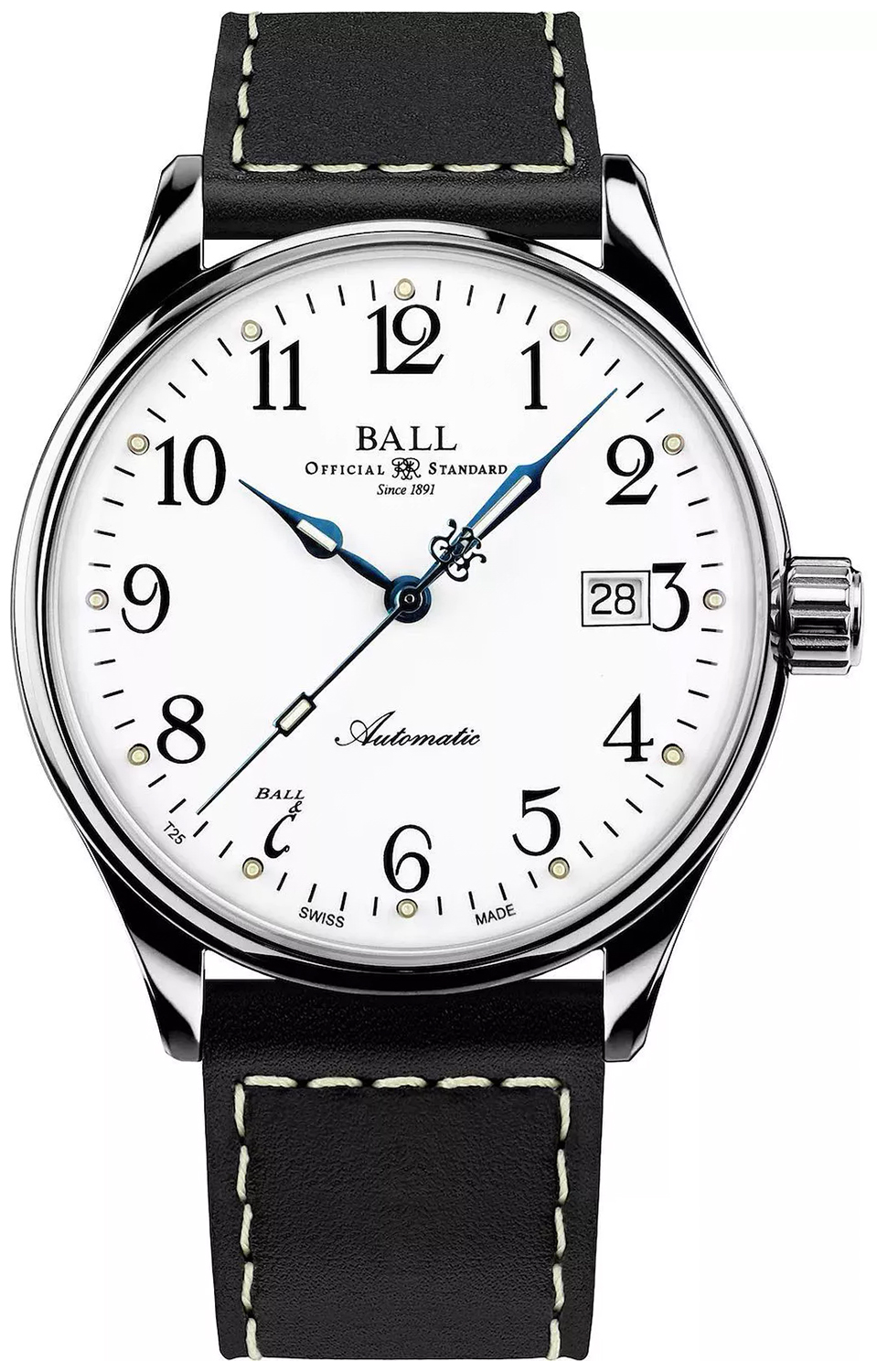 Ball Trainmaster Standard Time 135 Anniversary Automatic Limited Edition NM3288D-LBKJ-WH