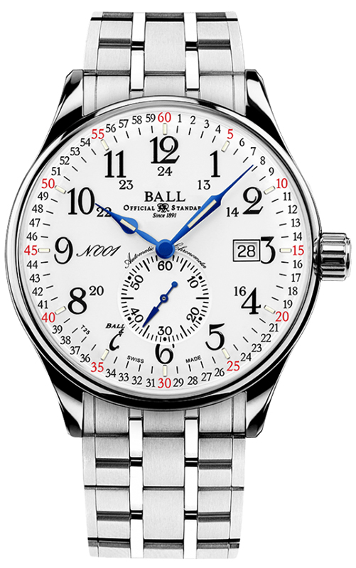Ball Trainmaster Railroad Standard 130 Years Limited Edition NM3888D-S3CJ-WH
