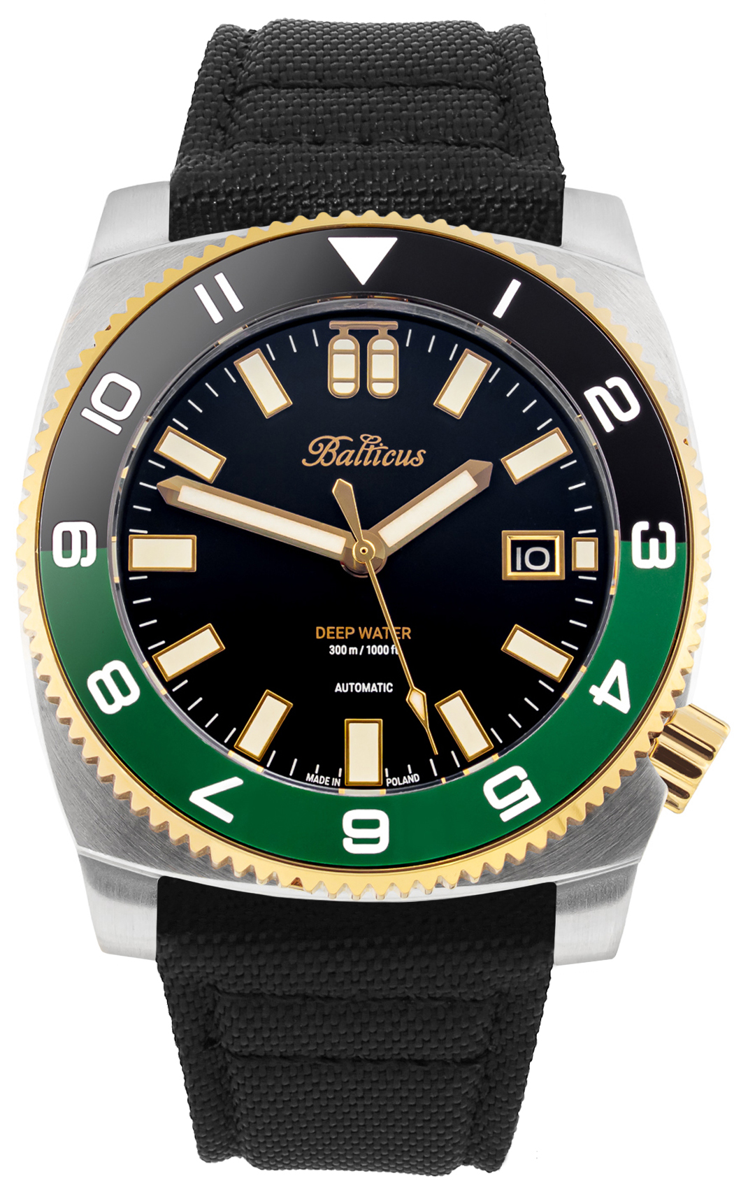 Balticus BAL-DWRCBG Deep Water - czarno-zielony - Limited Edition 50 szt Deep Water klasyczny zegarek srebrny - miniatura 2