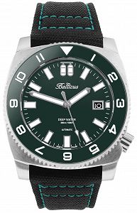Balticus BAL-DWRG zegarek srebrny klasyczny Deep Water bransoleta