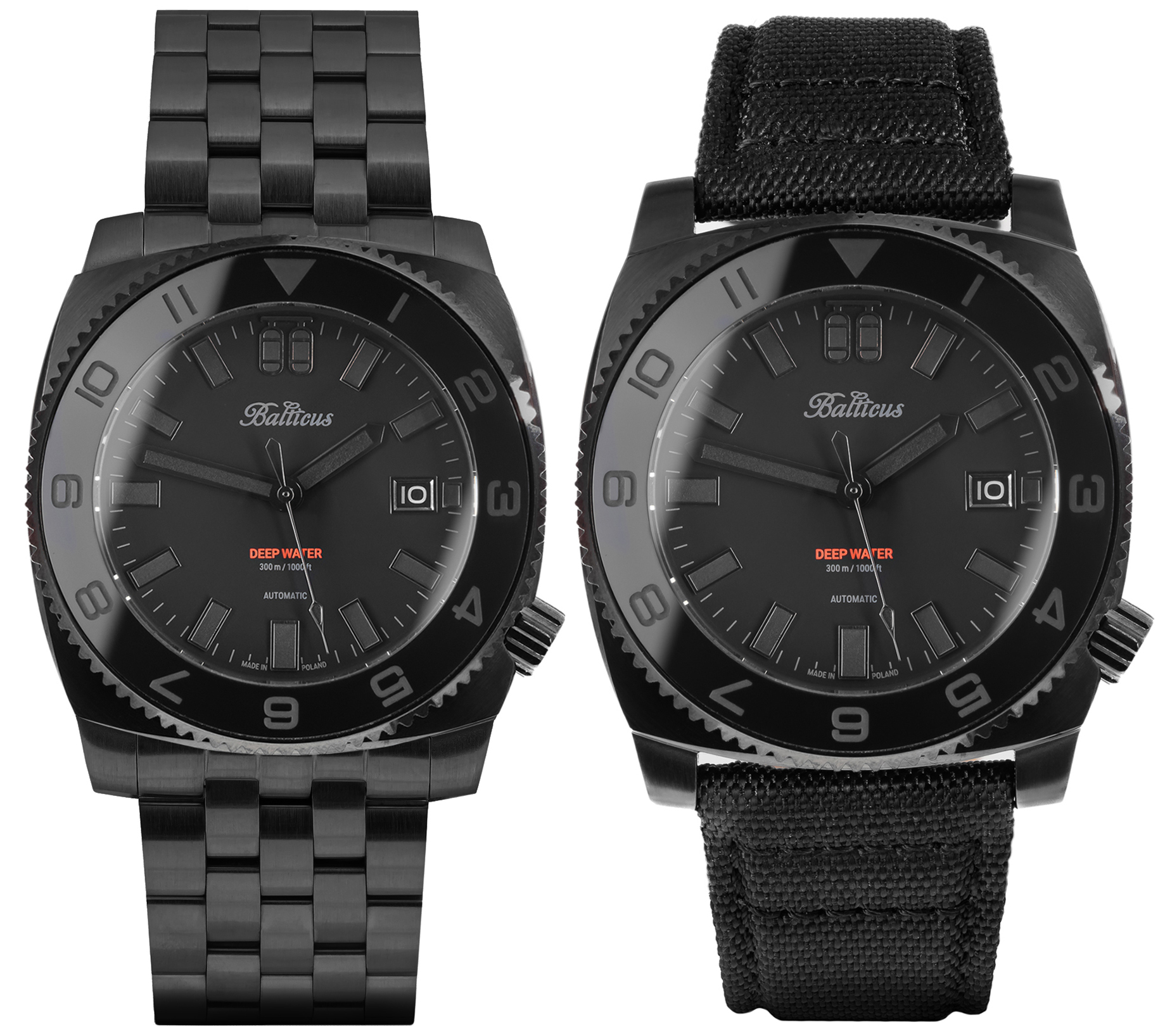 Balticus BAL-DWUB Deep Water Deep Water - czarny - Limited Edition zegarek męski klasyczny szafirowe