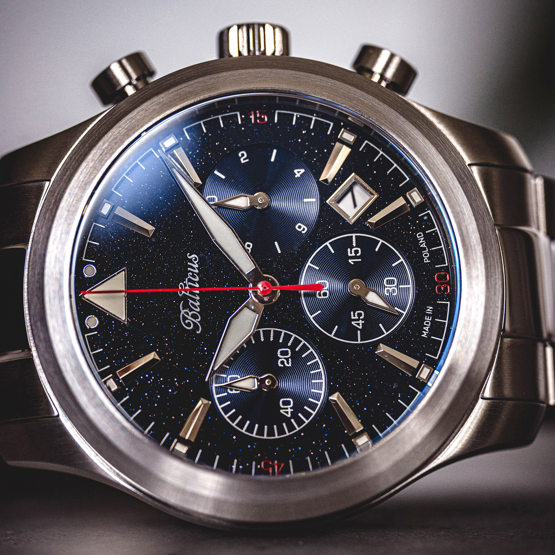 Balticus BALFSQCHAVE Flying Seal 44mm Awenturyn Limited Edition 100szt zegarek lotniczy Flying Seal - miniatura 4