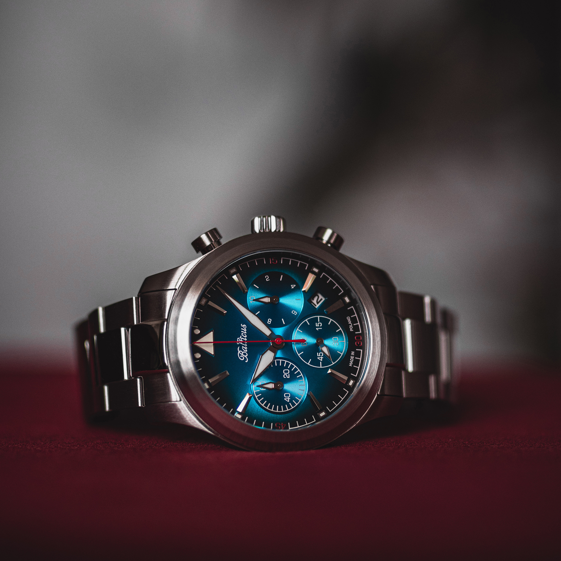 Balticus BALFSQCHBLU Flying Seal 44mm Niebieski Limited Edition 80szt zegarek lotniczy Flying Seal