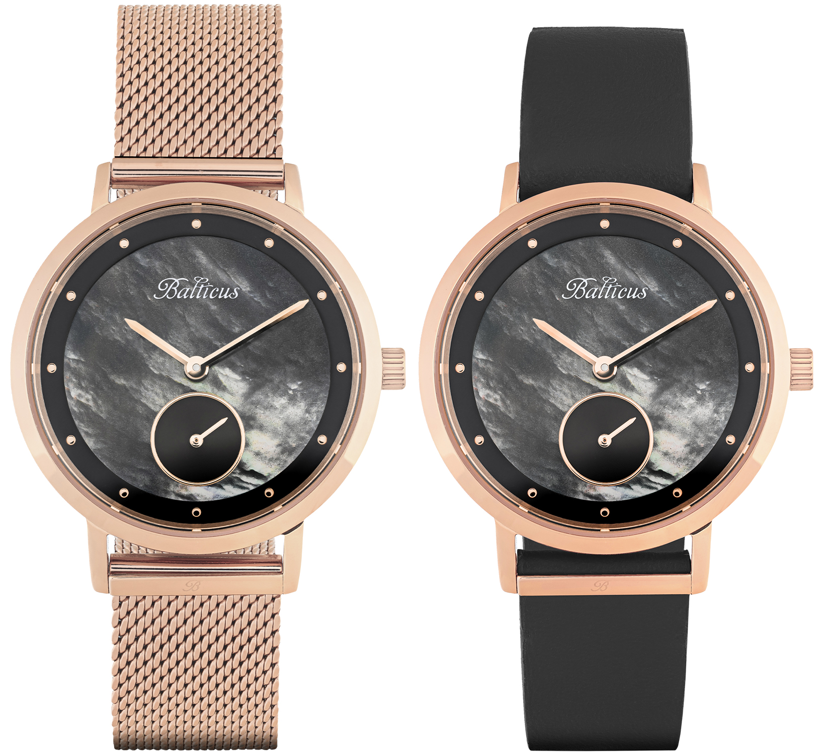 Balticus BLT-BALNSRB New Sky Rose Gold Black Pearl zegarek klasyczny Sky - miniatura 3