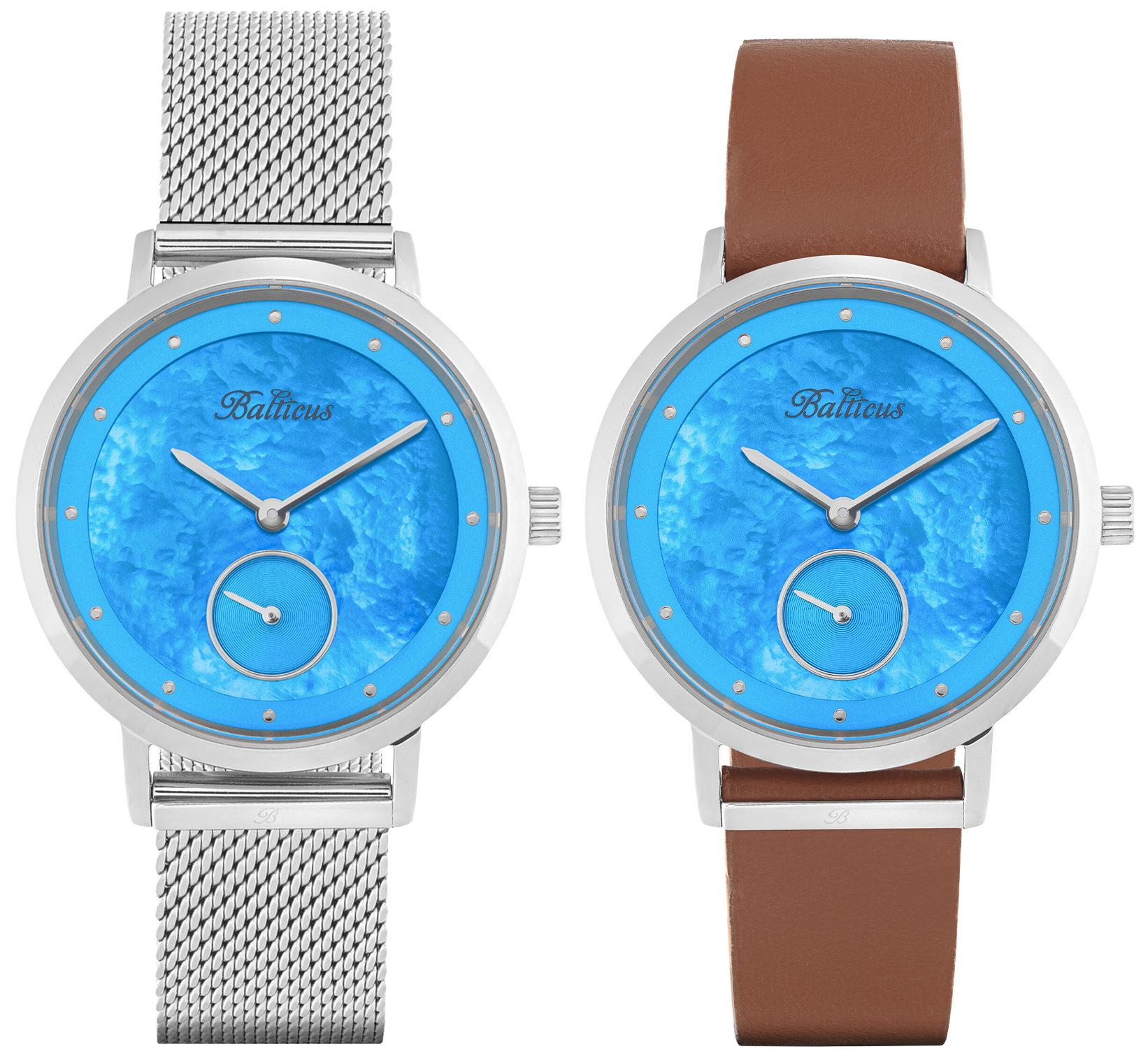 Balticus BLT-BALNSSBL Sky New Sky Silver Blue Pearl zegarek damski klasyczny szafirowe - miniatura 3