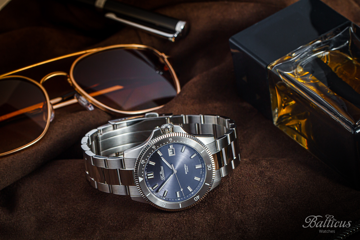 Balticus BLT-BTMFBL Moonfish - Blue - Limited Edition 100szt Moonfish klasyczny zegarek srebrny