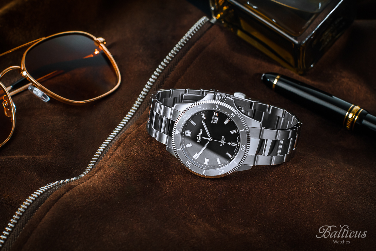 Balticus BLT-BTMFBLA Moonfish - Black - Limited Edition 50szt Moonfish klasyczny zegarek srebrny - miniatura 9