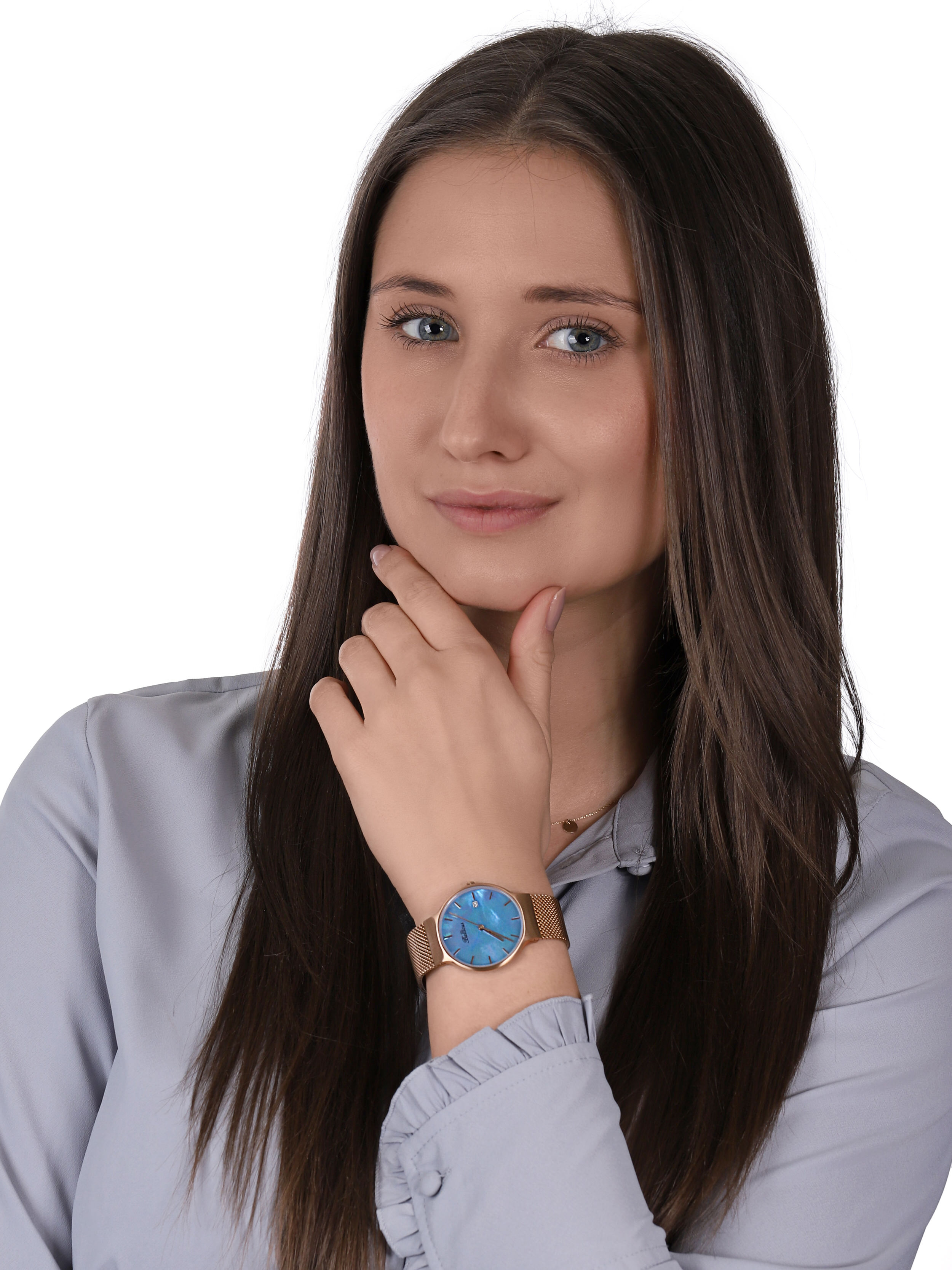 Balticus BLT-SKYRBL Sky Rose Gold Blue Pearl zegarek klasyczny Sky - miniatura 2