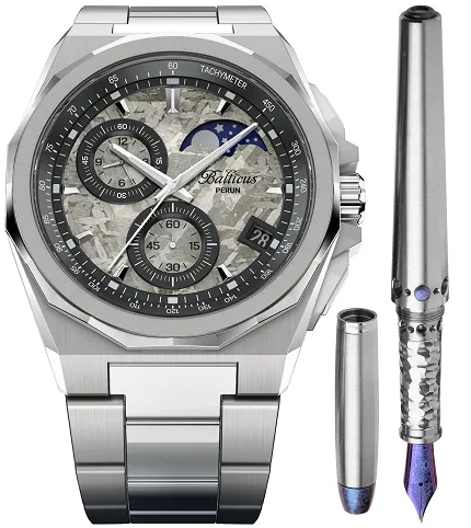 Balticus PERUNFP Gwiezdny Pył Chrono Moonphase 42mm z Piórem Limited Edition - zdjęcie 1