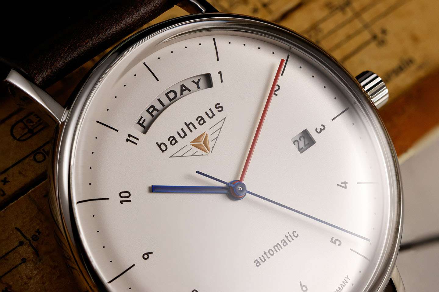 Bauhaus BA-2162-1 zegarek srebrny klasyczny Automatic pasek - miniatura 5