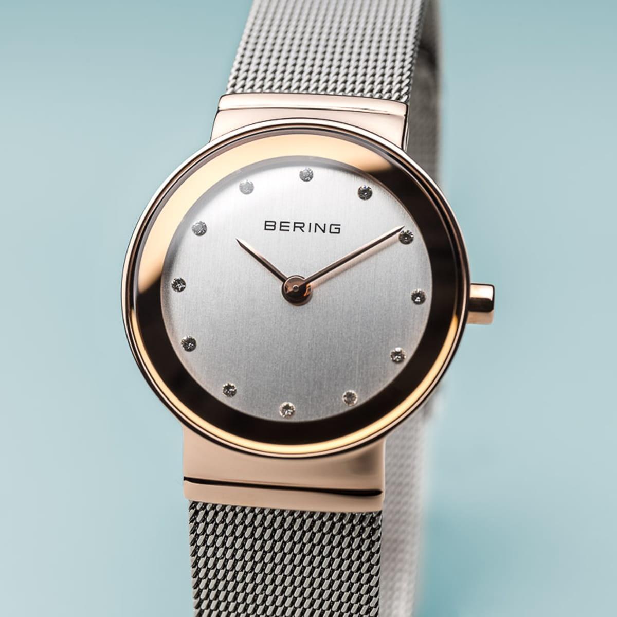 Bering 10126-066 zegarek różowe złoto klasyczny Classic bransoleta - miniatura 5