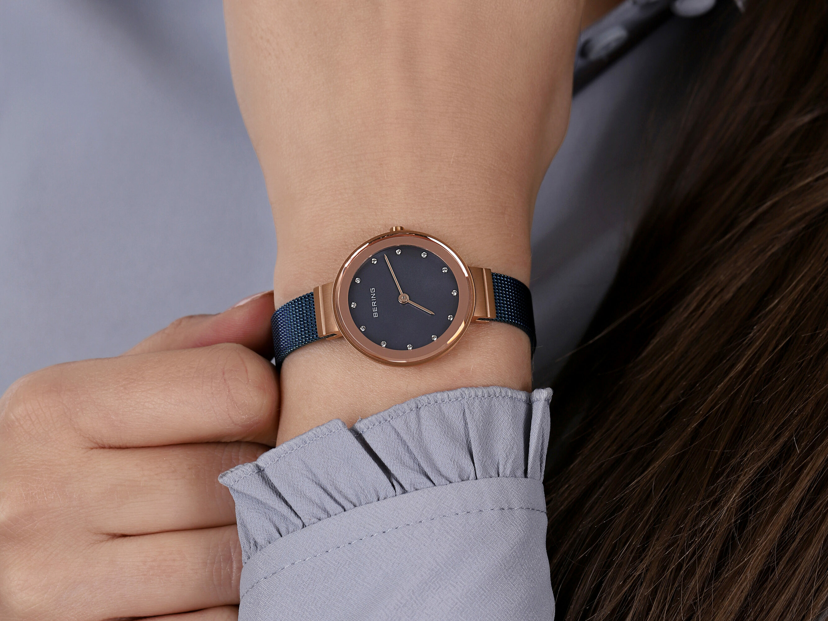 Bering 10128-368 Classic zegarek damski klasyczny szafirowe - miniatura 4