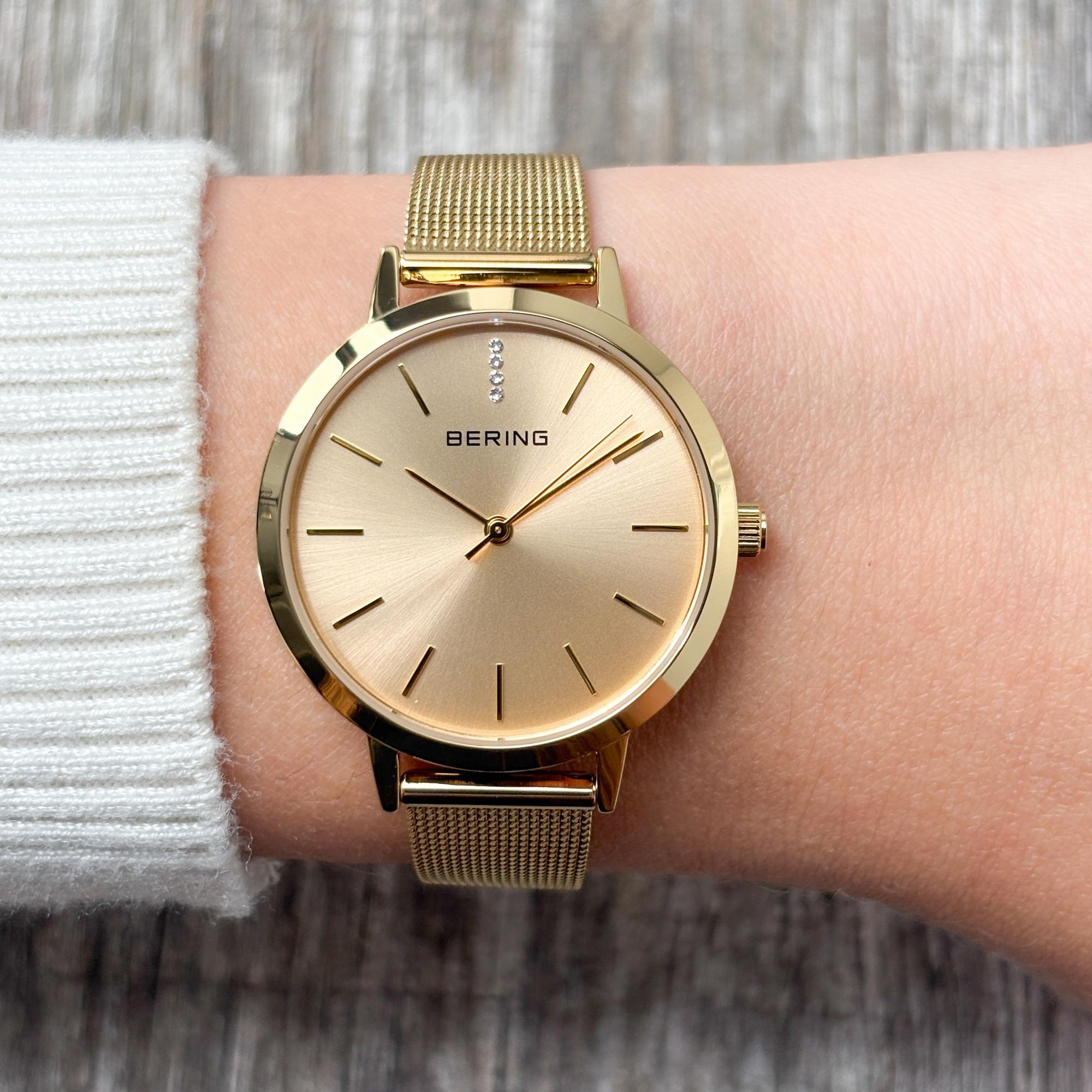 Bering 13434-333 zegarek damski Classic złoty