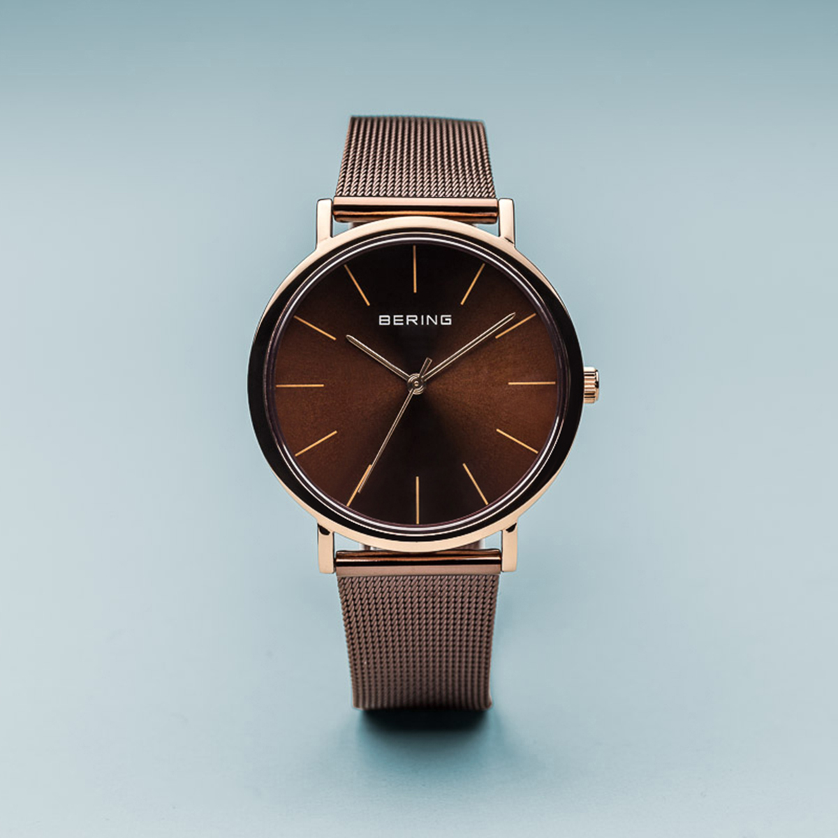 Bering 13436-265 zegarek różowe złoto fashion/modowy Classic bransoleta - miniatura 7