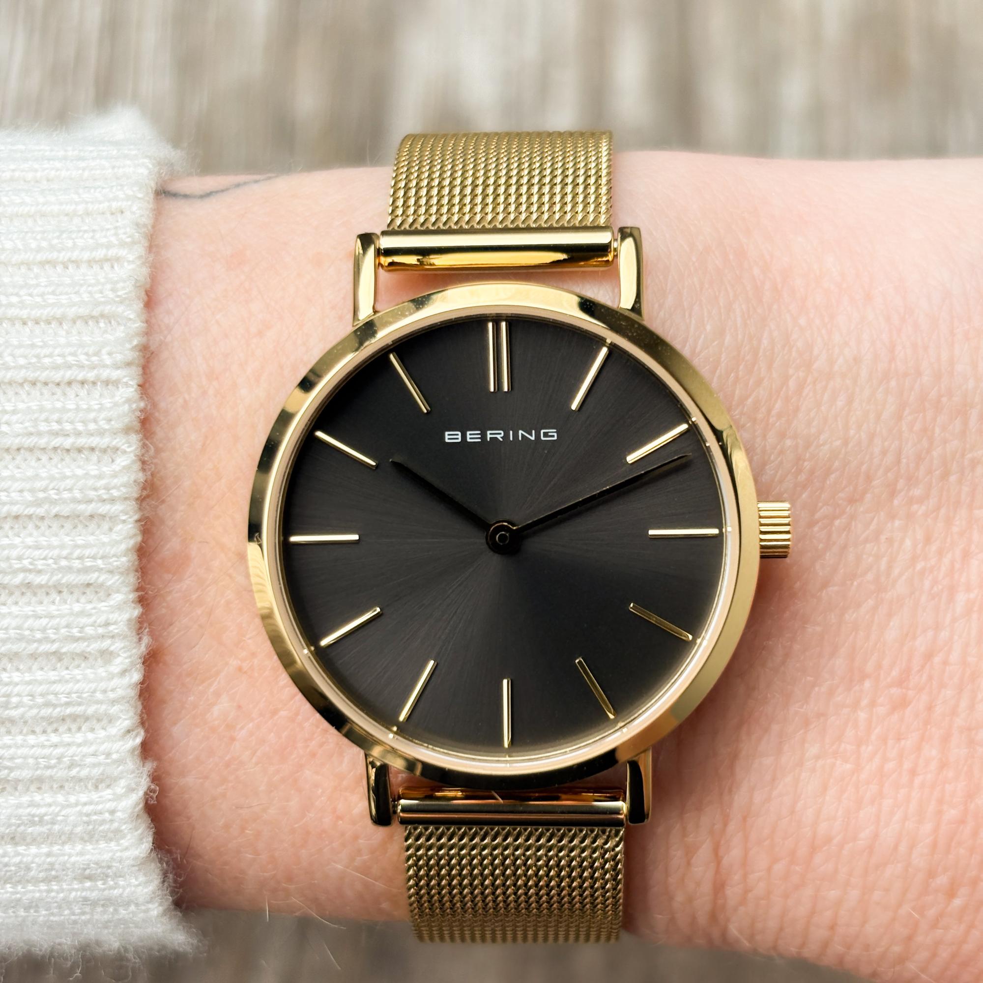 Bering 14129-339 zegarek złoty klasyczny Classic bransoleta - miniatura 5