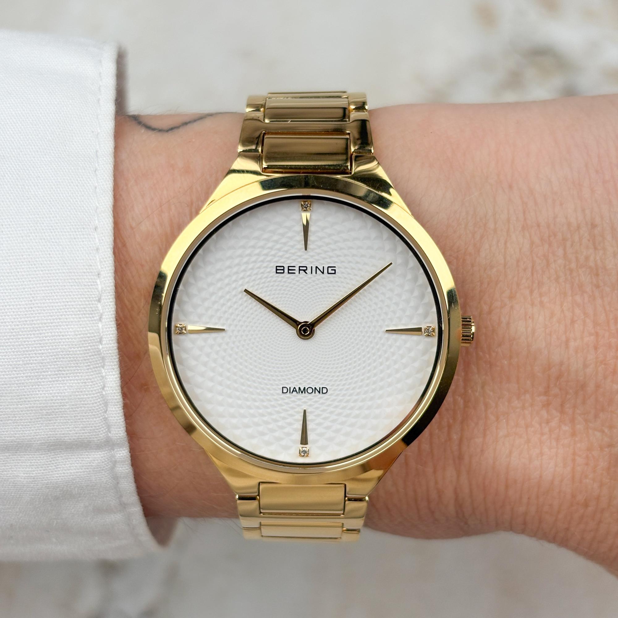 Bering 15634-734 zegarek złoty klasyczny Classic bransoleta - miniatura 5