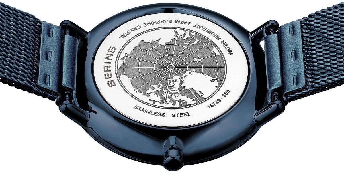 Bering 15729-397 zegarek niebieski klasyczny Ultra Slim bransoleta - miniatura 5