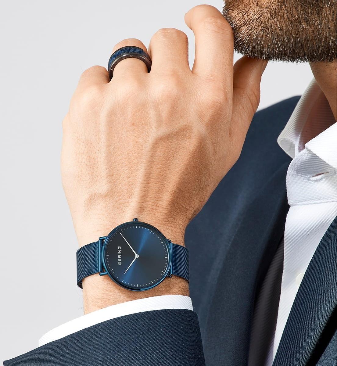 Bering 15739-397 Ultra Slim zegarek męski klasyczny szafirowe - miniatura 8