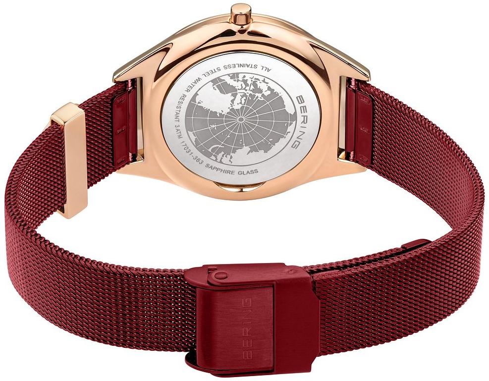 Bering 17031-363-GWP zegarek różowe złoto klasyczny Ultra Slim bransoleta - miniatura 5