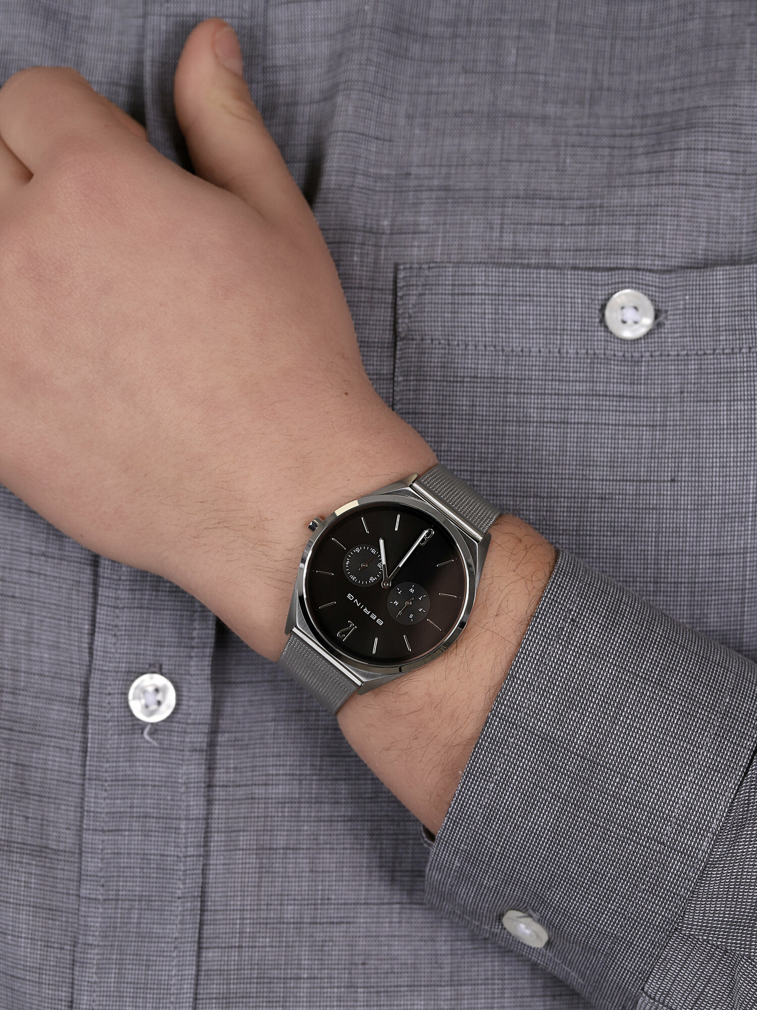 Bering 17140-002 Ultra Slim zegarek męski klasyczny szafirowe - miniatura 3