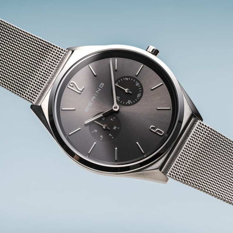 Bering 17140-009 zegarek srebrny klasyczny Ultra Slim bransoleta - miniatura 6