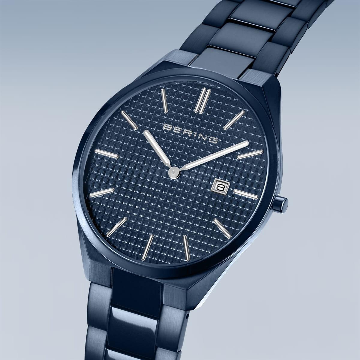 Bering 17240-797 Ultra Slim klasyczny zegarek niebieski - miniatura 9