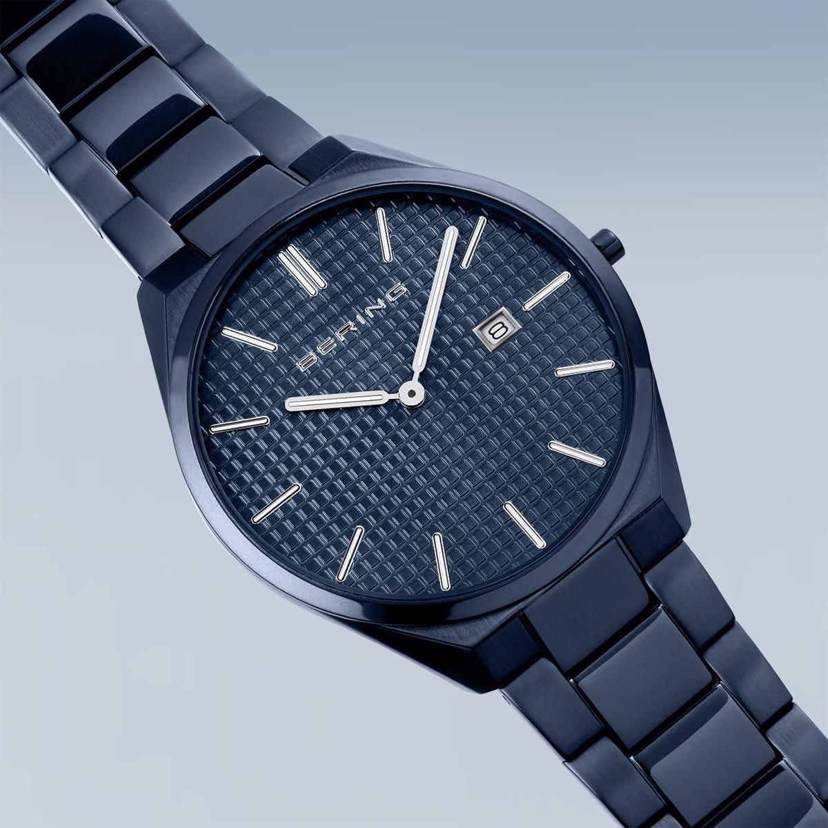 Bering 17240-797 zegarek męski Ultra Slim niebieski - miniatura 11
