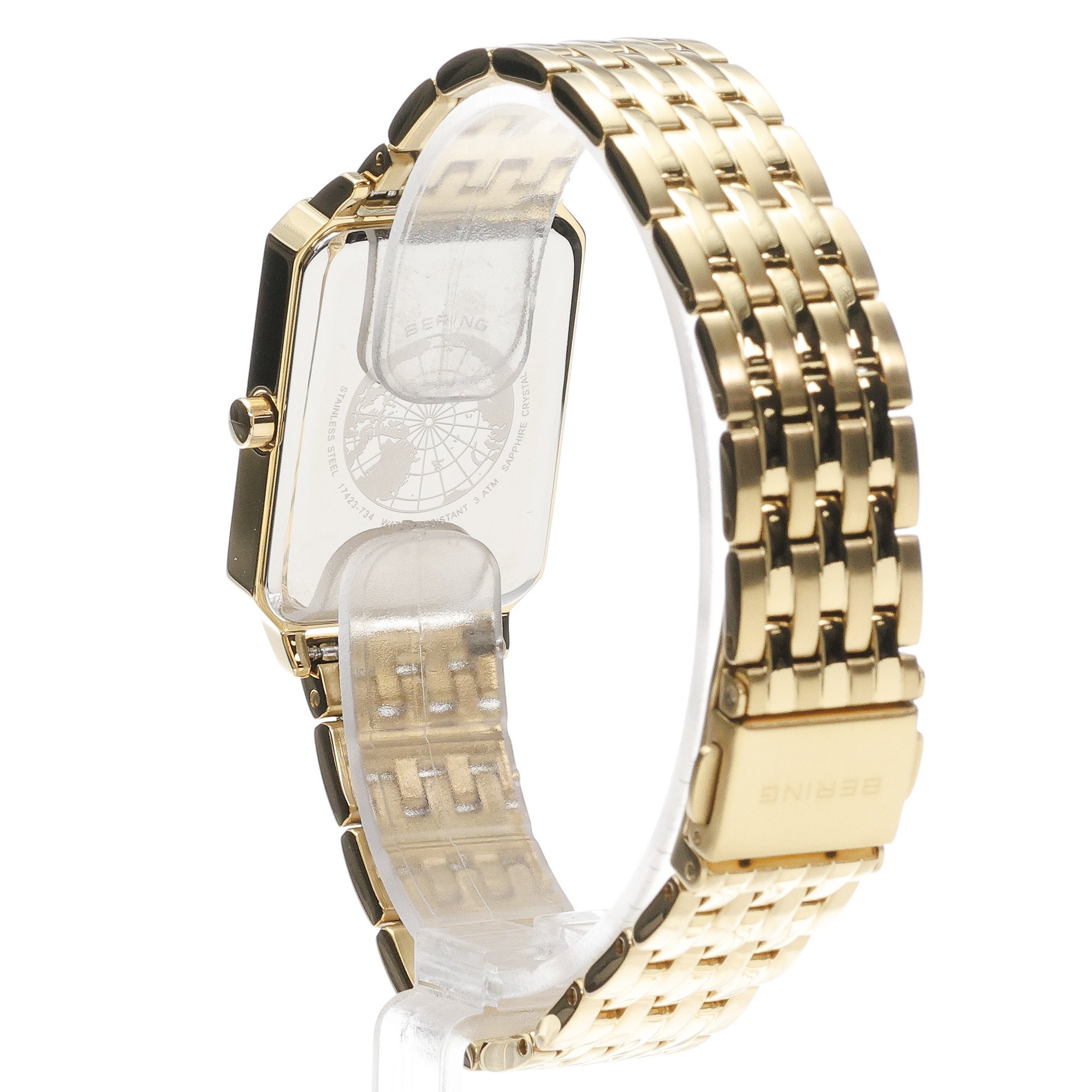Bering 17423-734 Square Lady Classic elegancki zegarek złoty - miniatura 4