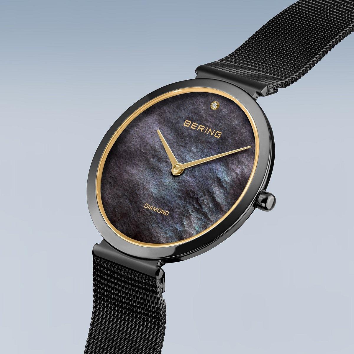 Bering 18132-132 zegarek czarny klasyczny Classic bransoleta