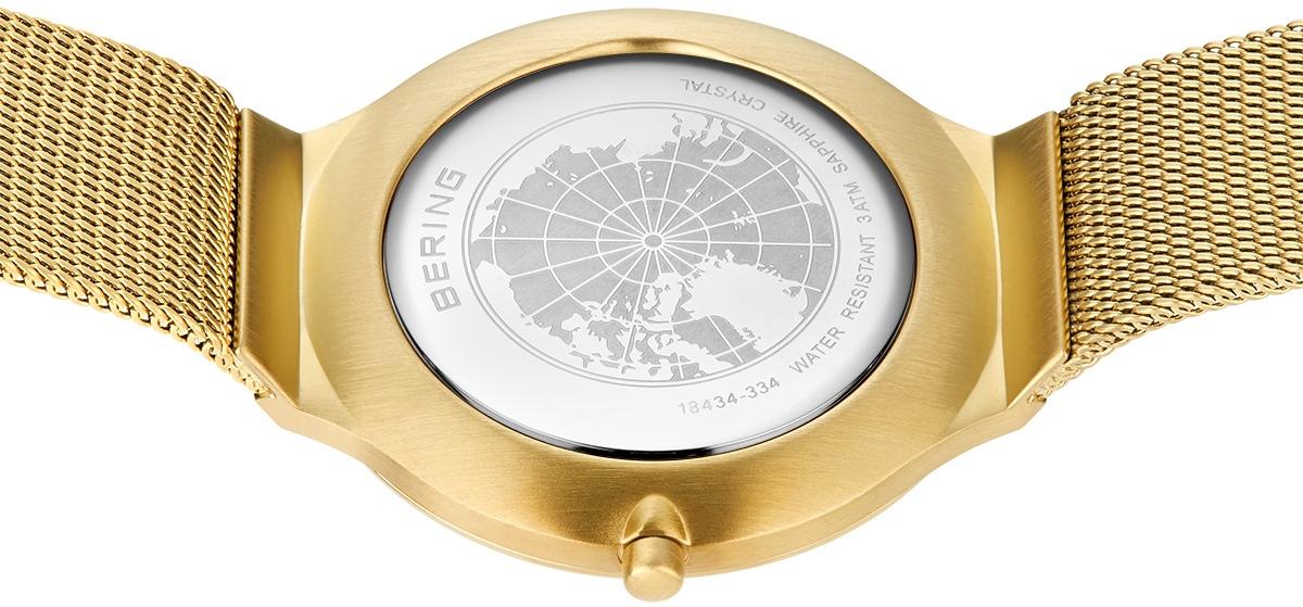 Bering 18434-334 zegarek złoty klasyczny Ultra Slim bransoleta - miniatura 8