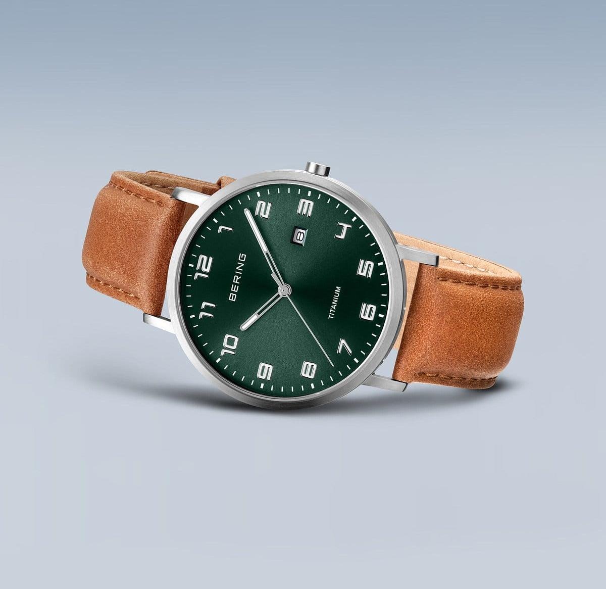 Bering 18640-568 męski zegarek Titanium pasek