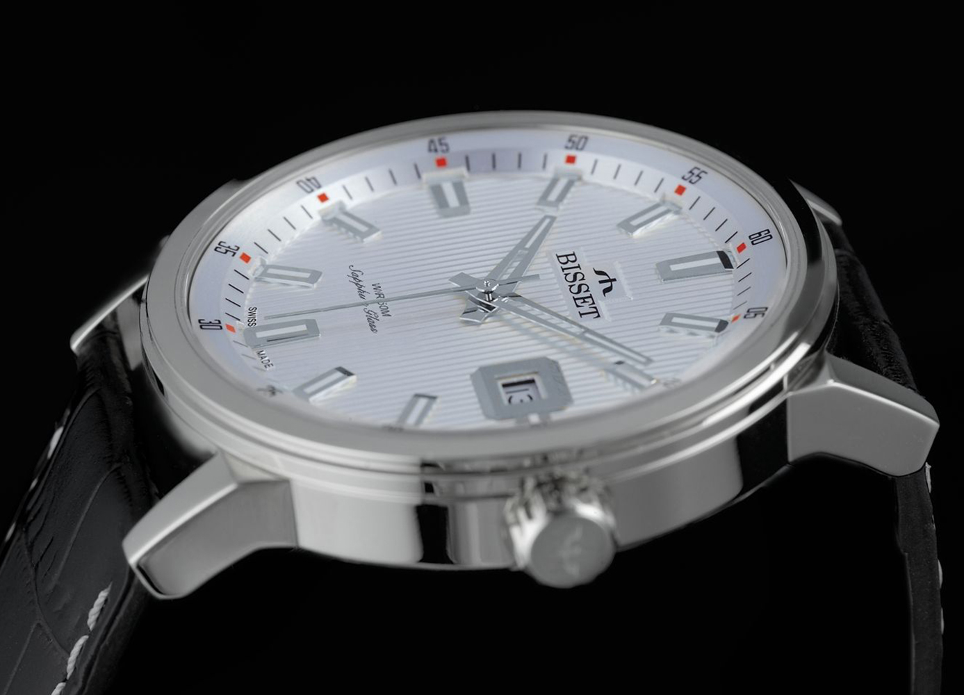 Bisset BIS066 męski zegarek Klasyczne pasek - miniatura 3