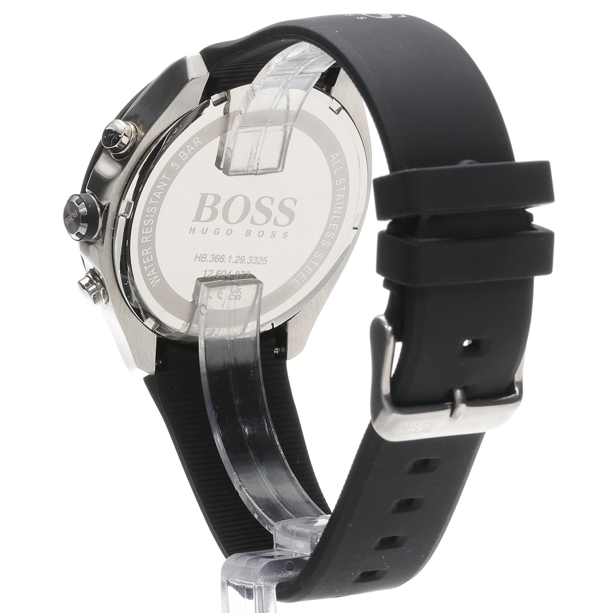 Boss 1513716 Velocity Męskie fashion-modowy zegarek srebrny - miniatura 4