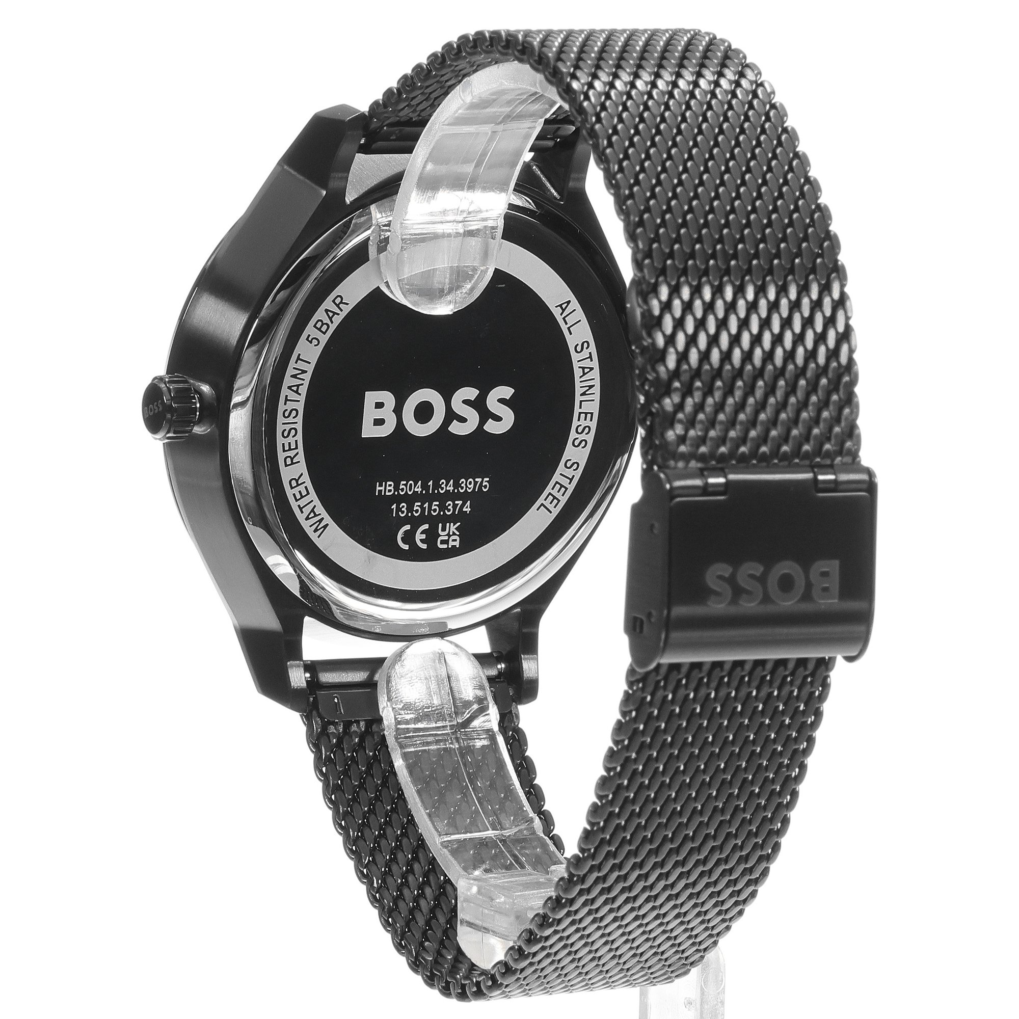 Boss 1514105 zegarek czarny klasyczny Męskie bransoleta - miniatura 6