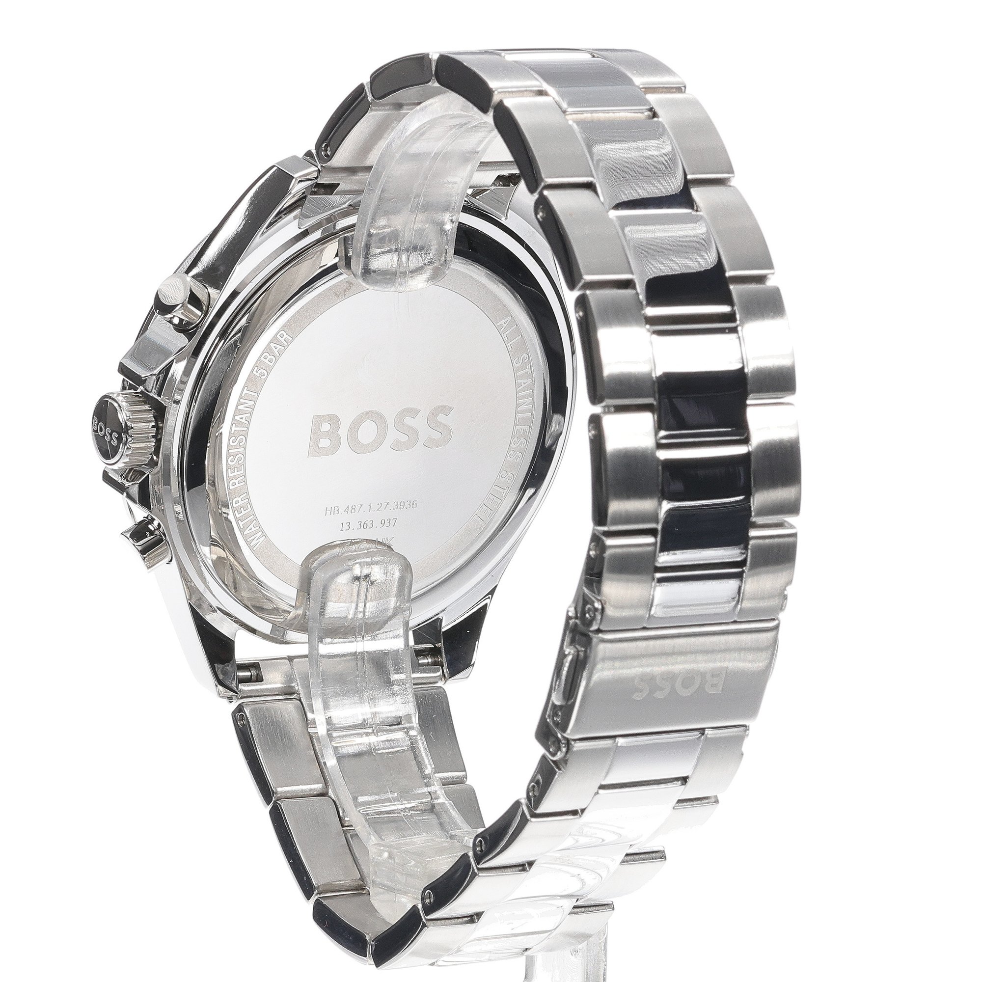 Boss 1514108 zegarek srebrny sportowy Męskie bransoleta - miniatura 6