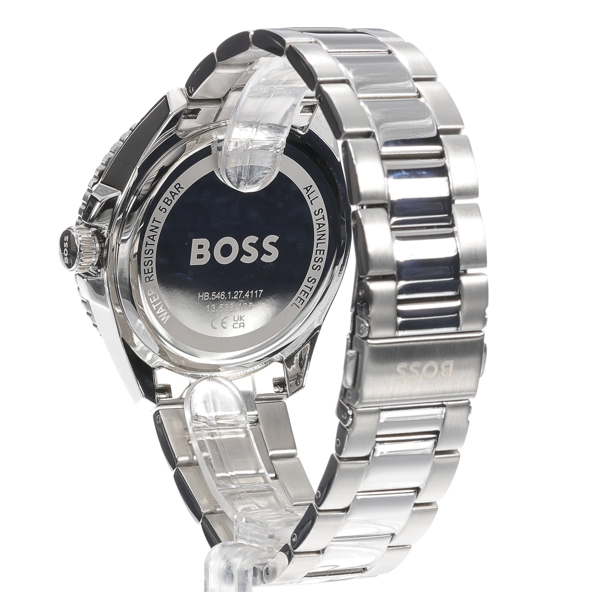 Boss 1514208 zegarek srebrny sportowy Męskie bransoleta - miniatura 6
